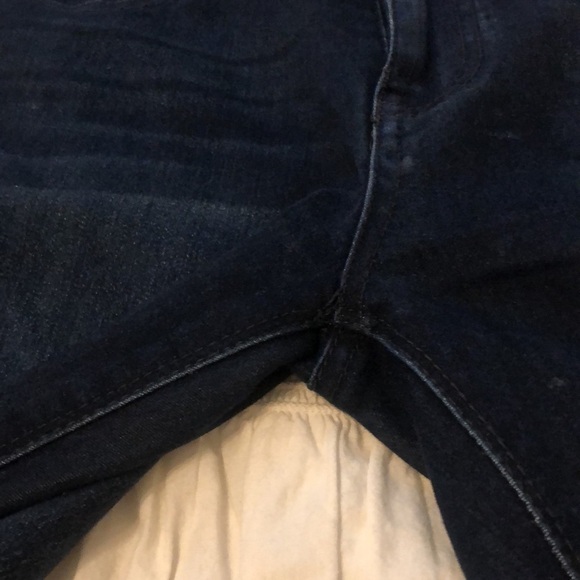 Fire Los Angeles Dark Wash Low Rise Distressed Skinny Jeans Size 5 - Picture 5 of 12